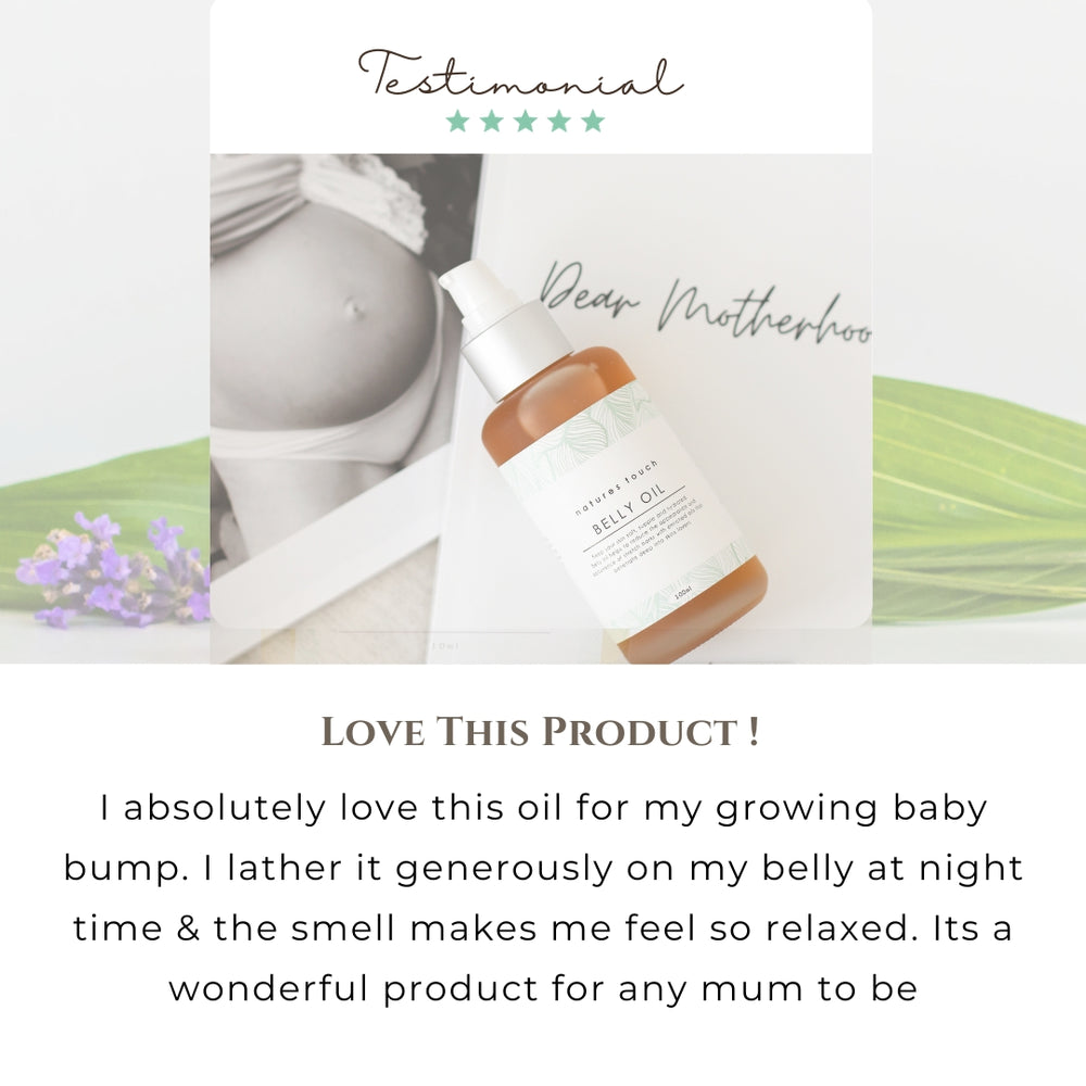 A luxurious, nourishing oil for pregnancy care and support , proudly recognized as a finalist for Best Stretch Mark Oil.