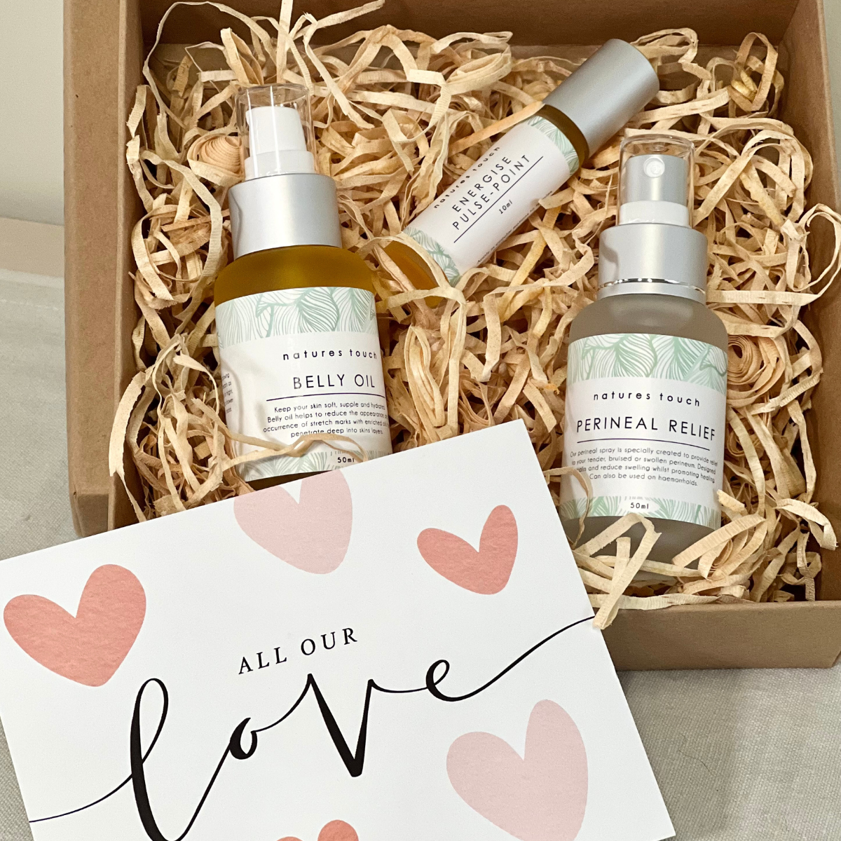 
                  
                    New Mum Care Pack with natural postpartum essentials for perineal relief, breastfeeding support and recovery.
                  
                